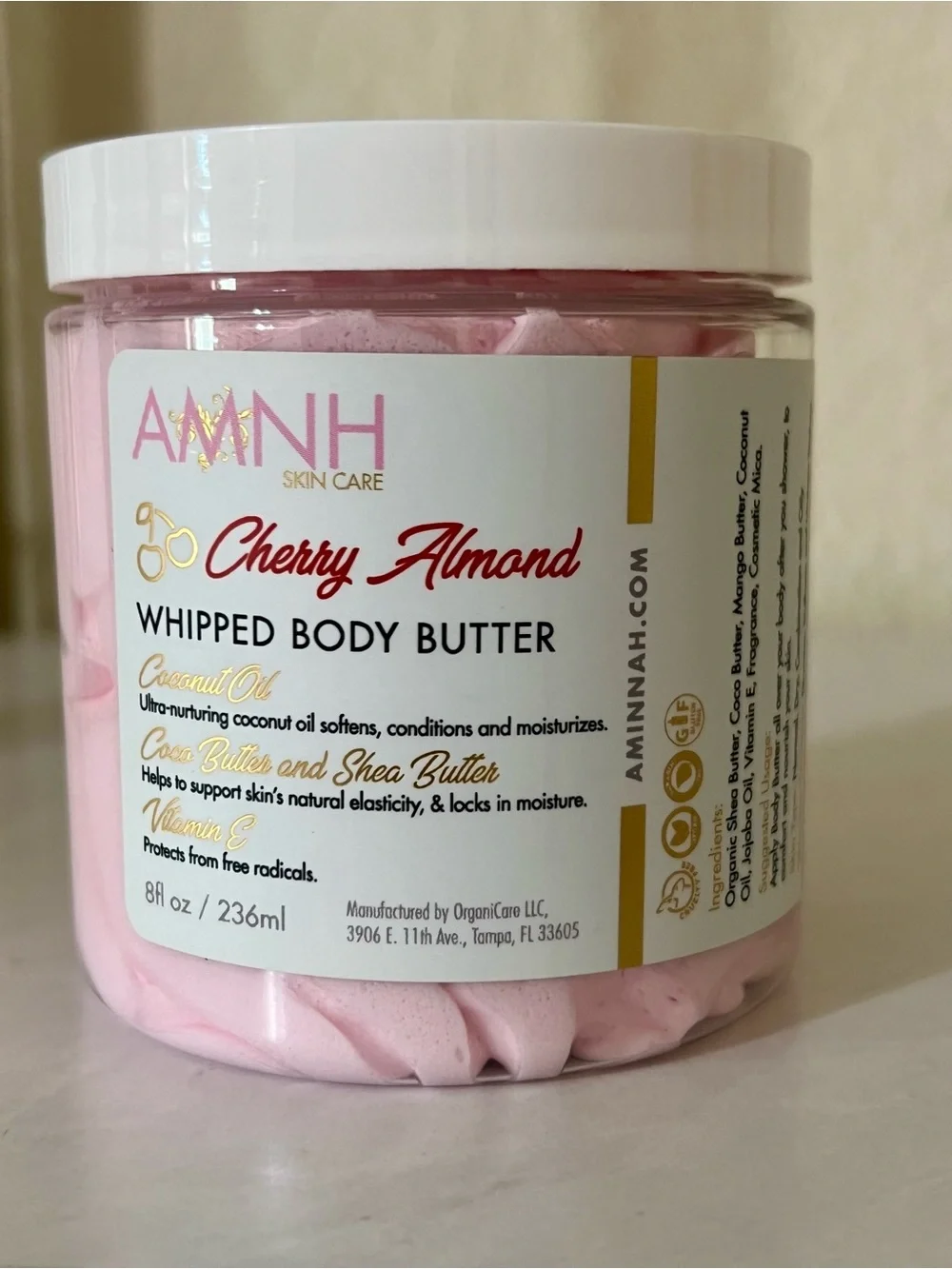 Aminnah Cherry Almond Whipped Body Butter